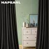 1PC NAPEARL 70-80% Blackout Simple and Elegant Textured Curtains Solid Color Soft Polyester Curtains for Living Room Bedroom Home Decor