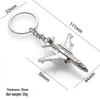 Creative Metal Airplane Keychain - Miniature Engine Pendant & Aviation Gift
