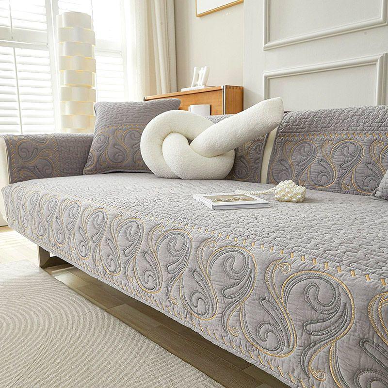 

Чехол для дивана в современном стиле – высококачественный полиэстер, нескользящий, подходит для домашних животных, цельный защитный чехол для дивана, подходит для кресел, двухместных диванов, 3- и 4-местных диванов 90*120cm