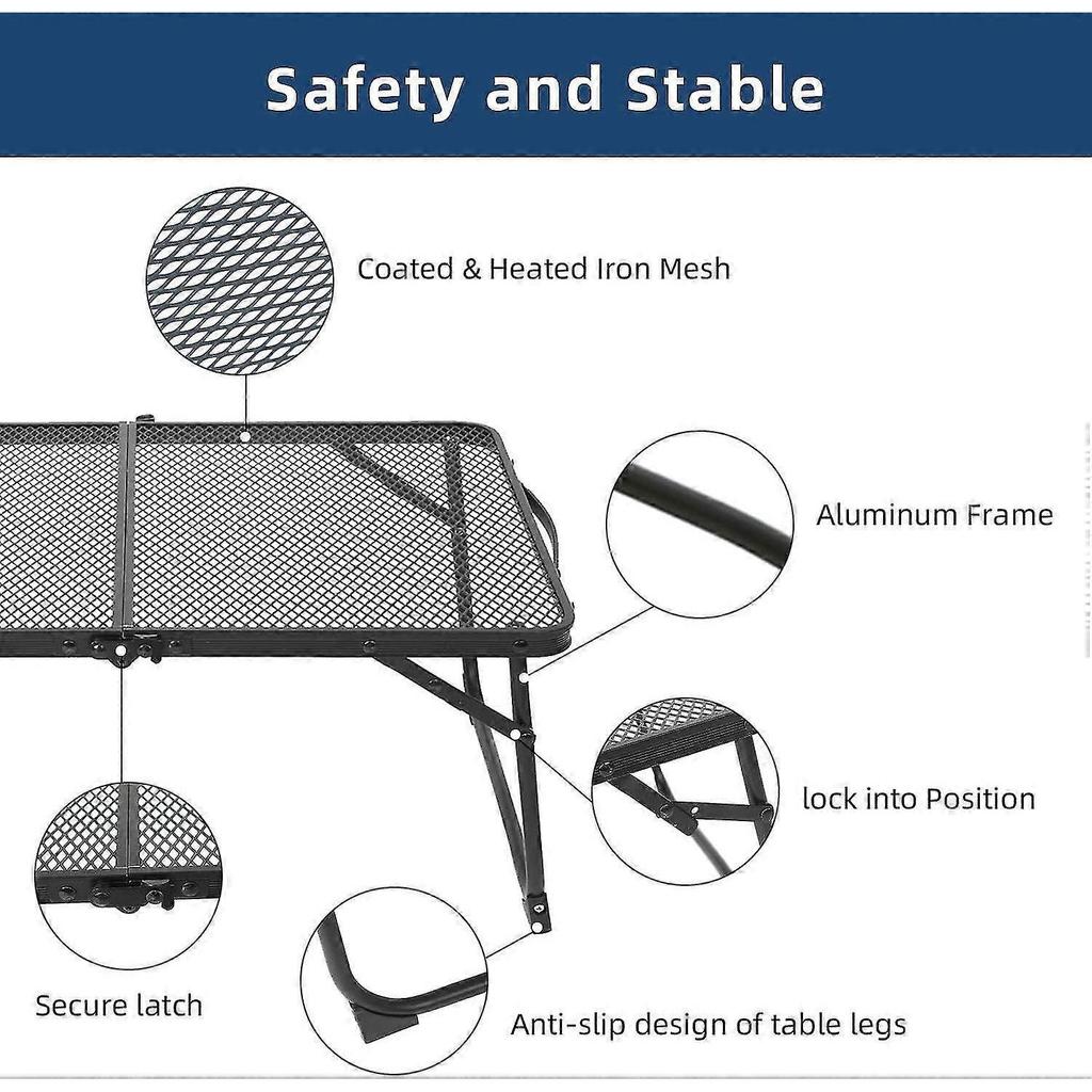 Rock Cloud Portable Camping Table Ultralight Aluminum Frame for Camping Hiking Backpacking Outdoor Picnic