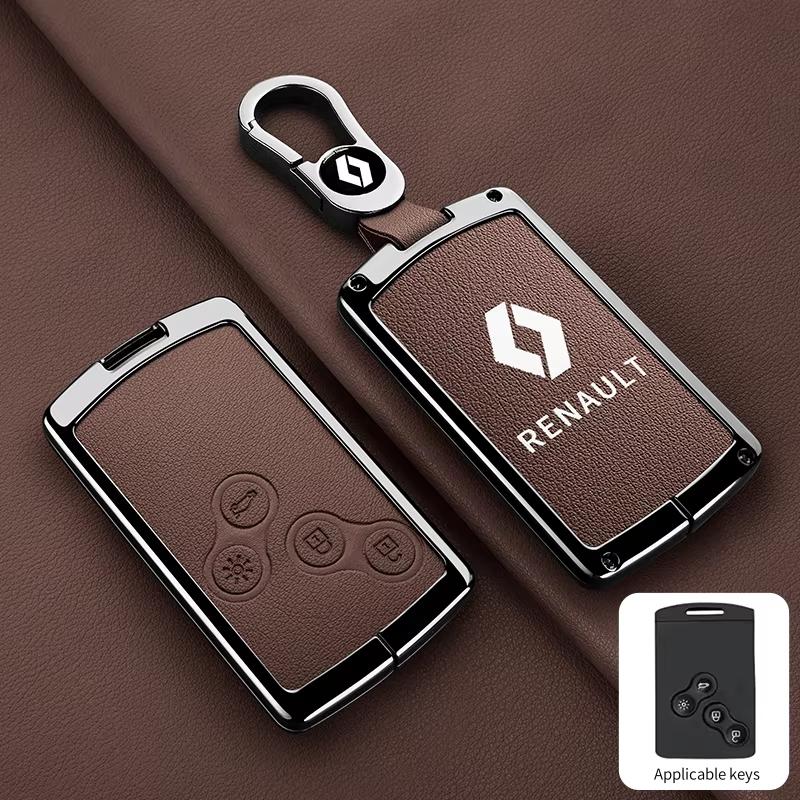 2026 Hot For Renault Hub Caps Car Key Case Cover Key Bag For Renault RS Scenic Clio Laguna 2 3 4 5 Kangoo Fluence Megane Trafic