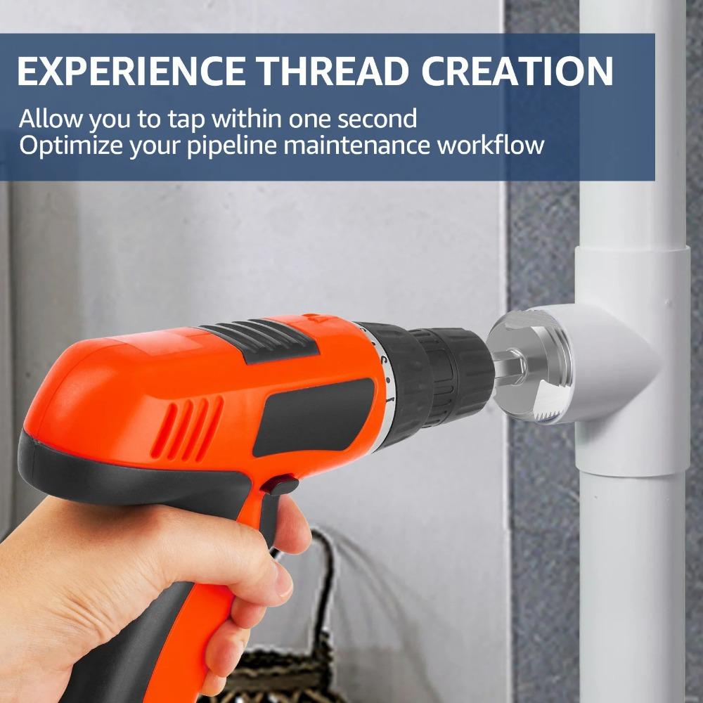 3 In 1 Tapping Drilling Expansion Drill Bit Water Pipe Lifting Stepped Drill Bit  Pipe Reaming Tool