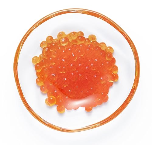 

ADERIA Imite-Glass Breakfast Bean Plate Salmon Roe 6220