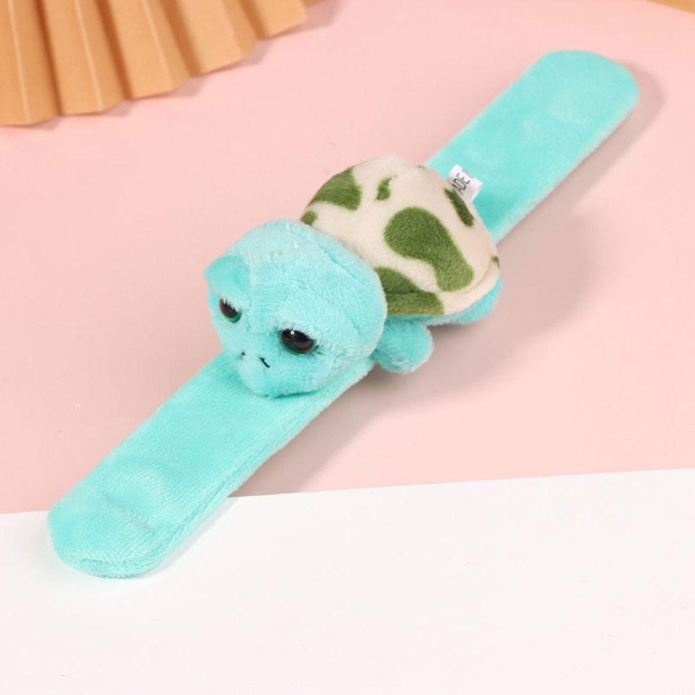 Hands Clap Circle Plush Tortoise Wristband Stuffed Turtle Slap Band Toy  Party Favors Decorative
