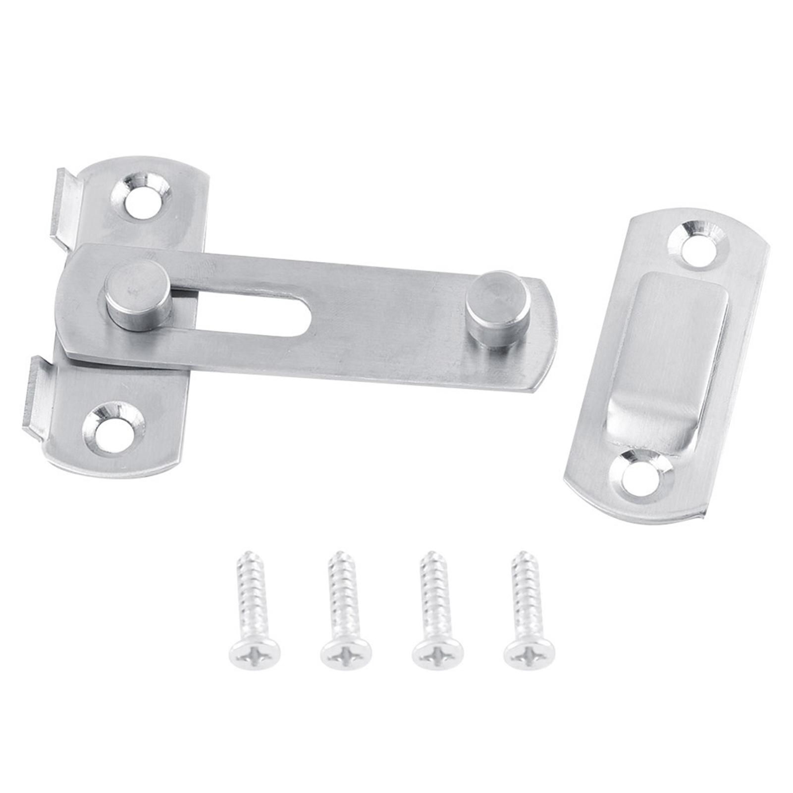 

Stainless Steel Hasp Latch Lock Sliding Door for Window Cabinet Fitting Room Accessorries