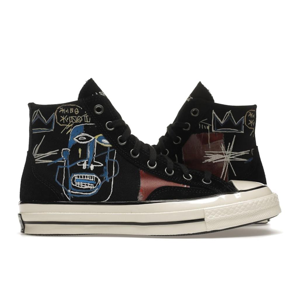 Jean-Michel Basquiat X Converse Chuck 70 High Kings of Egypt III Unisex Sneakers Black Multi Egret 172585C