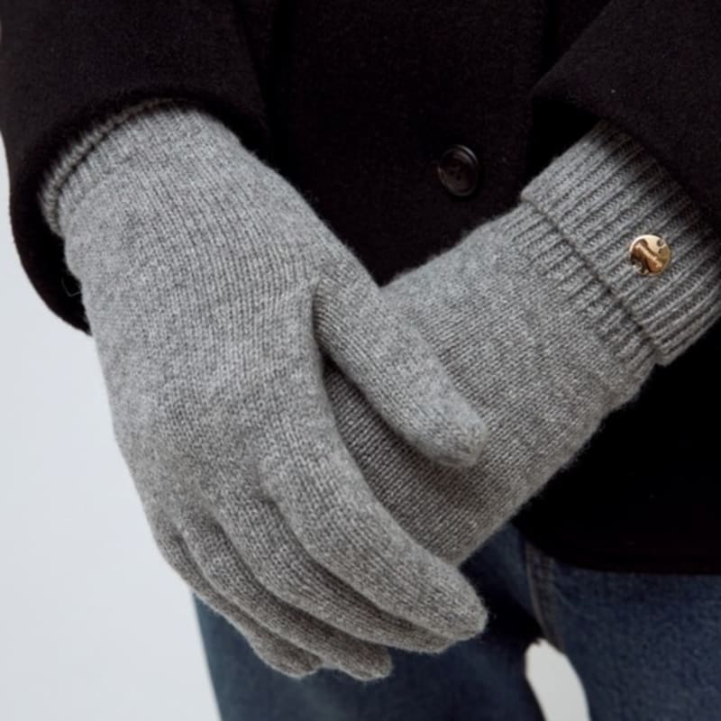 DEPOUND Wool Knit Gloves - Gray