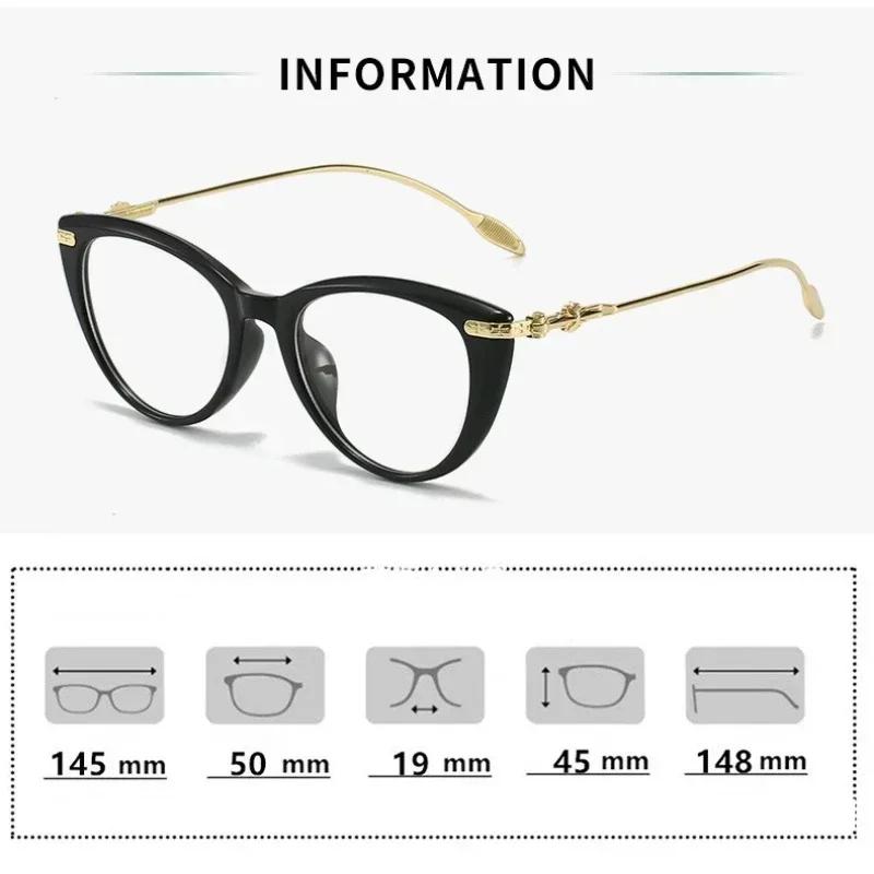 New Large Frame Cat's Eye Presbyopia Glasses Ultra-light Women's HD Anti-blue Light Reading Glasses Fashion Eyewear