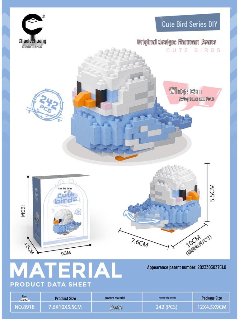Cute Chubby Bird Micro Building Blocks Toy - Compatible with Lego for Kids