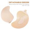 1 Pair Upgraded Breathable Adhesive Bra Invisible Backless Strapless Adhesive Gathering Bra for Women, Nude and Black