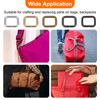 36pcs Metal Rectangle Ring Buckles x Square Strap Webbing Belt Rings for Camping Dog Luggage Belt Craft DIY Accessories Bronze [uxcell] 4/5" 1"