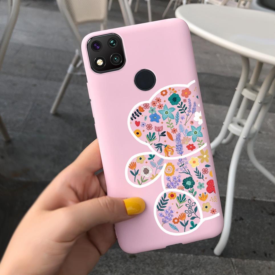 Couple Love Heart Phone Case For Xiaomi Redmi 9C Case Soft Touch Silicone Cover For Xiaomi Redmi 9C NFC 9 C Back Cover Capas