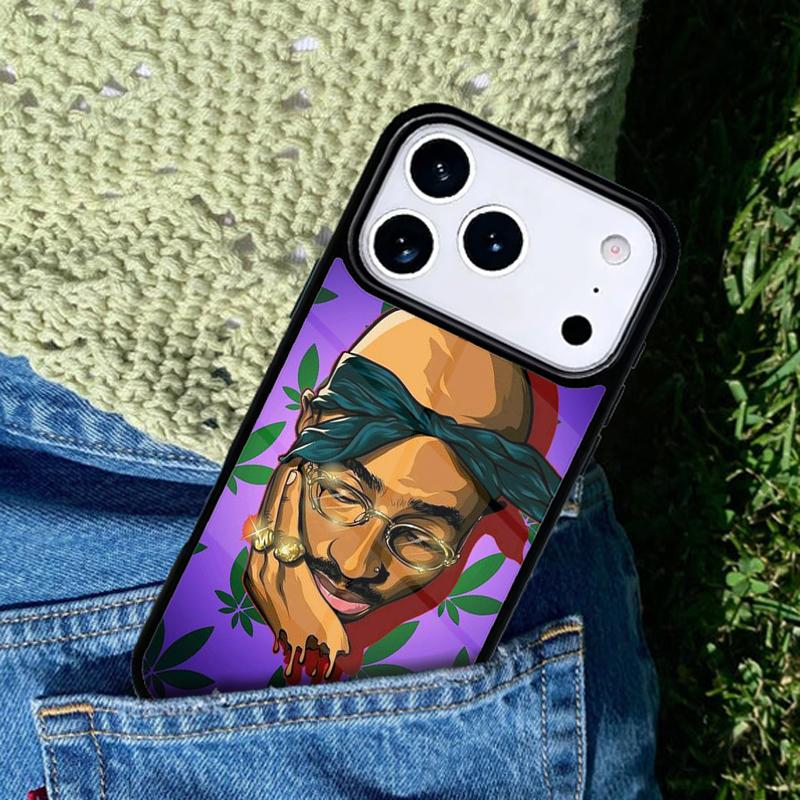 Rap Rapper 2pac Tupac Shakur Phone Case For iPhone 17 AIR 16 Pro Max 15 14 Pro 11 12 13 Shockproof Silicone Cover