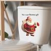 Santa Claus's Bathroom Toilet Beautification Stickers for Giving Gifts