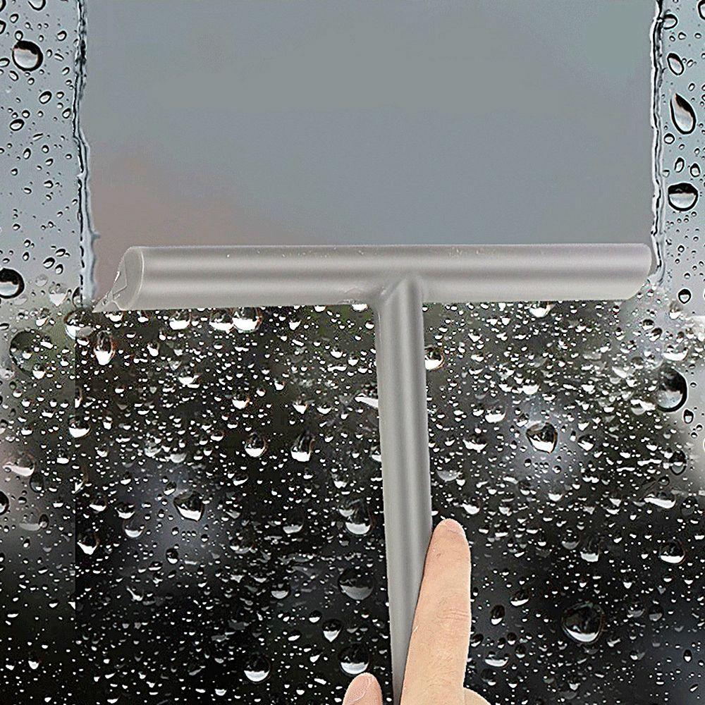 With Holder Mirror Bathroom Car Glass Wiper Scraper Shower Squeegee Silicone Scraper Window Brush