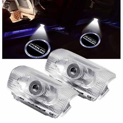 Ltsplay 30 Series Prius Alpha Car Door Courtesy Door Welcome LED Logo Prius 50 Series Courtesy Lights with Adjustable Set of Silver Lights, Lights,