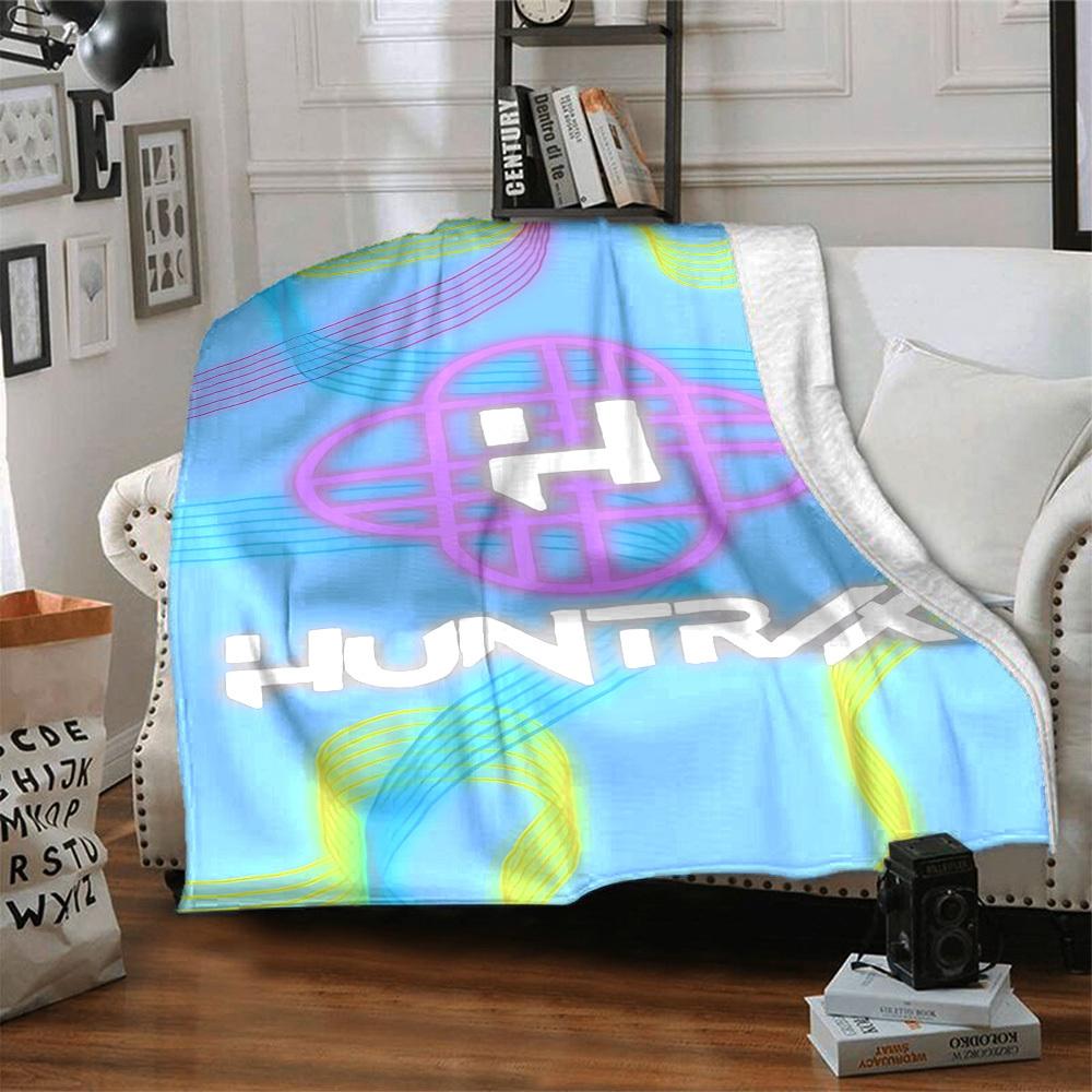 1PC Huntrix Logo Blanket Soft Warm All Season Throw for Sofa, Bed, Car, Office Vibrant Colorful Design, Durable & Cozy Gift