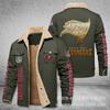 American football team football jersey Philadelphia Eagles jersey autumn and winter velvet cotton jersey sports jacket men's jacket