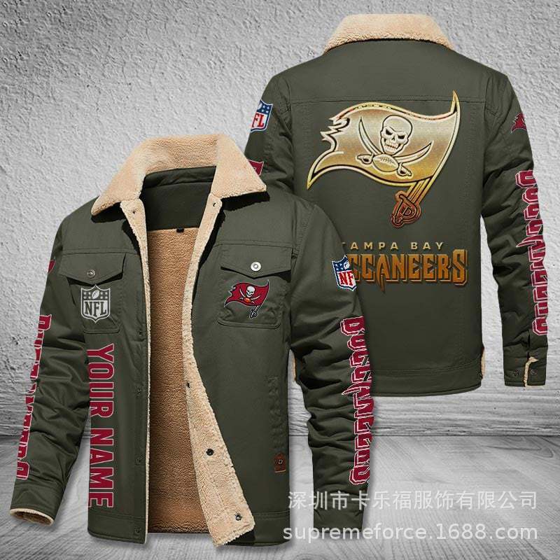 American football team football jersey Philadelphia Eagles jersey autumn and winter velvet cotton jersey sports jacket men's jacket