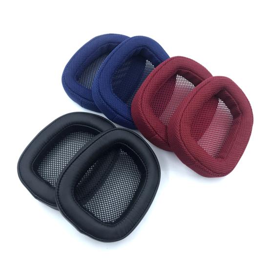 1 Pair Headphone Cushions Replaceable Dust-proof Breathable Gaming Headphone Sleeves for Logitech G433/G233/G-pro/G533/G231/G331