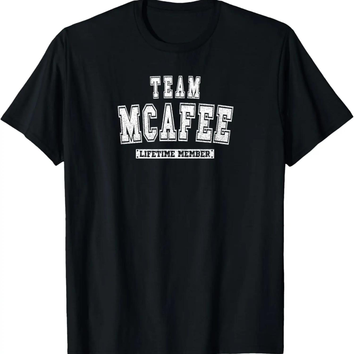 Team MCAFEE Lifetime Member Family Last Name T-Shirt S
