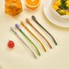 304 Stainless Steel Dual-Use Spoon Stirrer & Tea Filter Straw - Detachable Flower Design