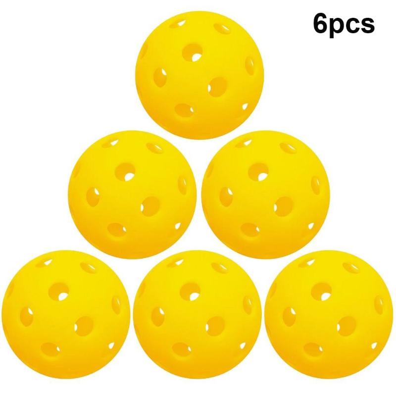6/12Pcs Pickleball 74Mm Durable 40 Holes Outdoor Pickleballs Outdoor For Competition Pickleball Packs Of Pickleballs