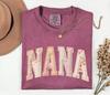 Vintage Patchwork Nana Shirt, Comfort Colors Tshirt