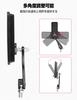 KEMIMOTO Motorcycle Left and Right Universal Easy Adjustable KM3112 Mirrors, 10mm, Set, Off-Road Mirrors, Square, Installation, Angle, Black,