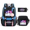 KPop Demon Hunters Korean version of student school bag children's backpack pencil bag set