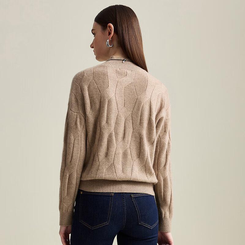 Zhaojun Women's Cashmere Half-High Collar Sweater