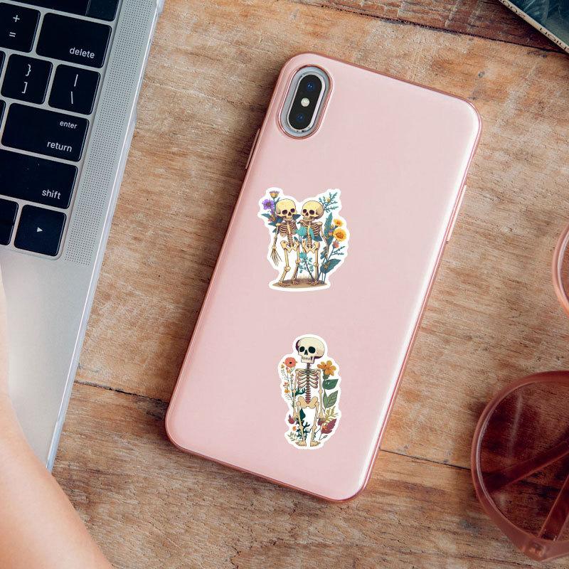 10 30 50Pcs Rosette Skull Stickers For Suitcase Skateboard Laptop Luggage Phone Car Styling Diy Decal Pegatinas
