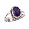 Natürlicher afrikanischer Amethyst Edelstein 925 Massiv Sterling Silber Geschenkring Gr.7 N5p29