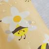 Cute Cartoon Bee Print Dog Hooded Raincoat PVC Light Thin Puppy Rain Poncho with D-ring Pet Waterproof Cloak Outdoor