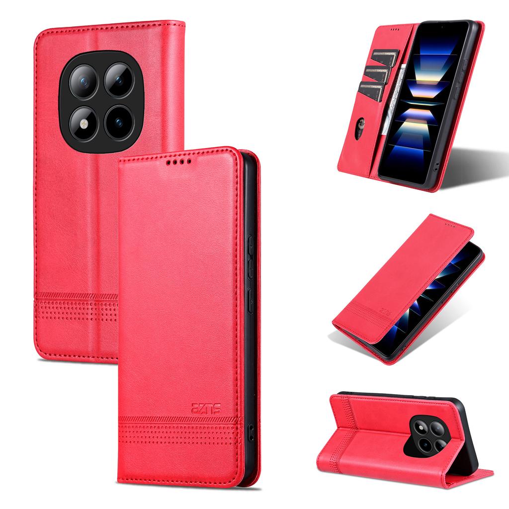 Luxury Magnetic Cow Pattern Cards Solt Leather Wallet Phone Case For Redmi Note 15 14 Pro Plus 13 13C 12C Bag Flip Book Cover