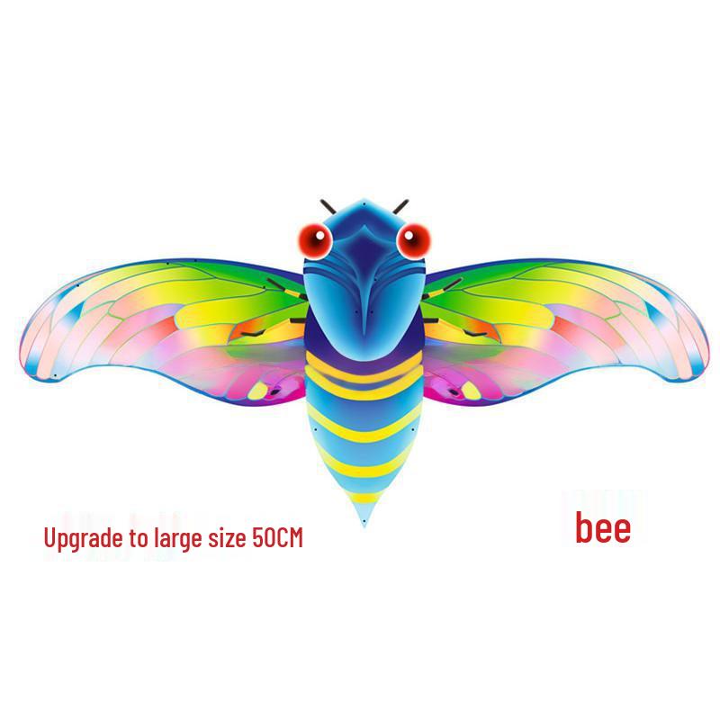 Dynamic Children's Swallow Butterfly Kite - Handheld Plastic Rod with Shaking Wings