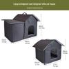 Waterproof Outdoor Cat & Small Dog Shelter - Rainproof, Cold Protection, Warm Tent House