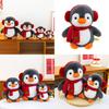 Cute Penguin Plush Toy With Scarf For Valentines Day Gift And Collectors