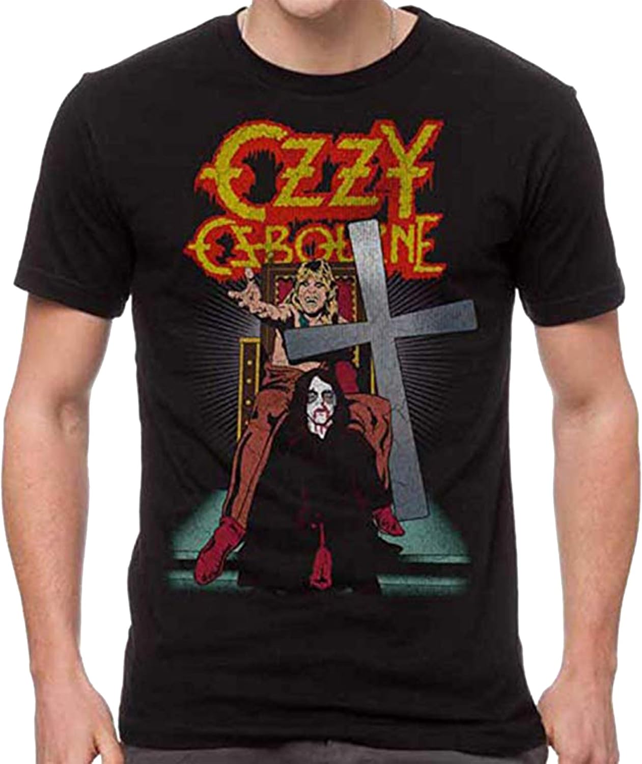 Ozzy Osbourne Black Sabbath Rock Band Graphic T-shirt L