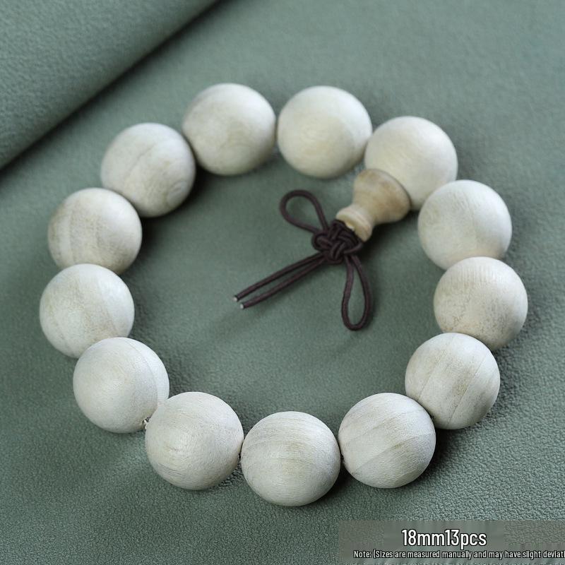 Camphor Wood Buddhist Beads Bracelet - 2.0 Wooden Bead Jewelry with 108 Fragrant Beads for Couples