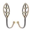 2 Alloy Elegant Decorative Curtain Holdbacks Wall Hooks with Screws