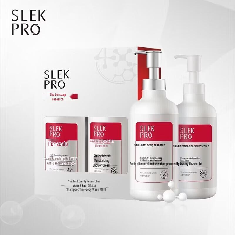 SLEK Scalp Care Dandruff Relief Shampoo & Conditioner Set