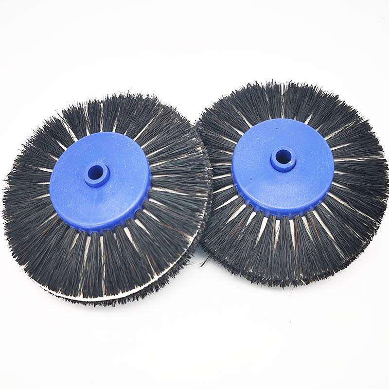 5Pcs Dental Laboratory Latch Polishing Brush Dentistry Odontologia Wheel Rotary Tool Black Buff Low Speed Micro Motor
