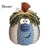 Soft Fabric Ornaments for Living Room Whimsical Patchwork Pumpkin, Pumpkin Table Decor, Cute Smiling Face Unique Handmade Gifts Autumn Harvest