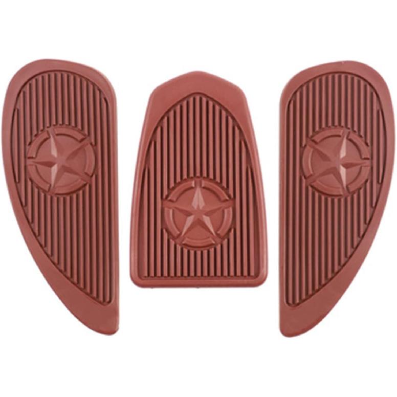 

Tank Pad Protector Gas-Tank Sticker Anti-Slip Fuel Oil Tank Traction Pads Wear & Tear for Motorcycle Motorcycle Gas-Tank Protector, Black темно-коричневого кольору