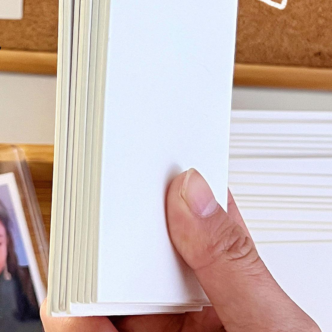 

1.5mm Double-Sided White Wrinkle-Resistant Cardboard Packaging Board 5 pieces pack - 10.5*7.5cm