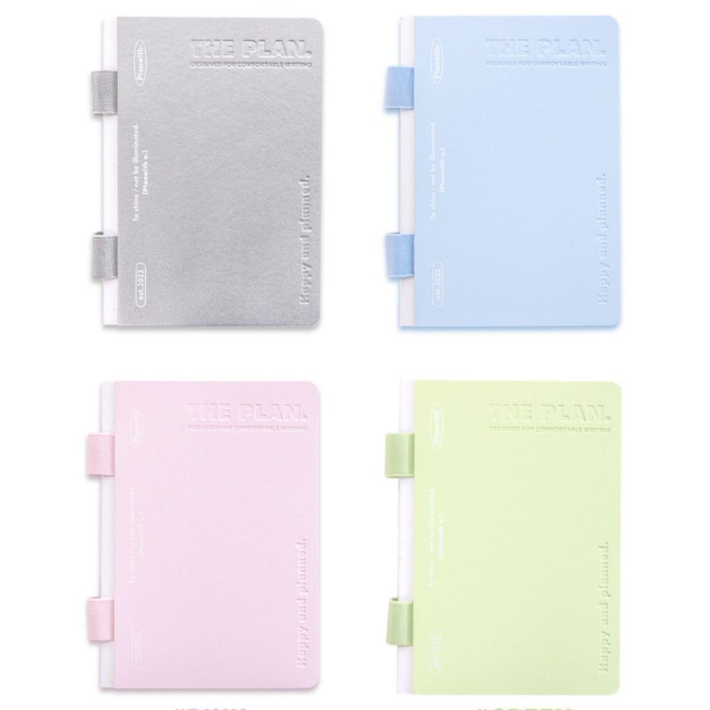Colored Page Binder Lined Book Gradient Daily Planner Notebook  Diary Writing Tool