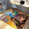 1pc Home Decorative Carpet for Living Room Office Chair Cover Outdoor Rug Gift Blue Dragon Raya and The Last Dragon Movie Poster Printz4149