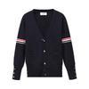 TB BROWIN V-neck Striped Wool Cardigan Sweater Casual Knitwear