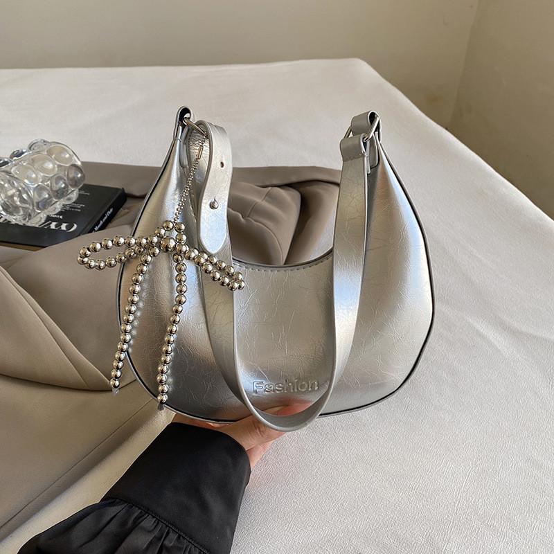 Modern Pu Material Crescent Bag For Women With Unique Design And Ample Storage